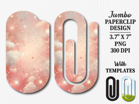 Aesthetic Cloud Dream Jumbo Paperclip: Graphics for Crafts